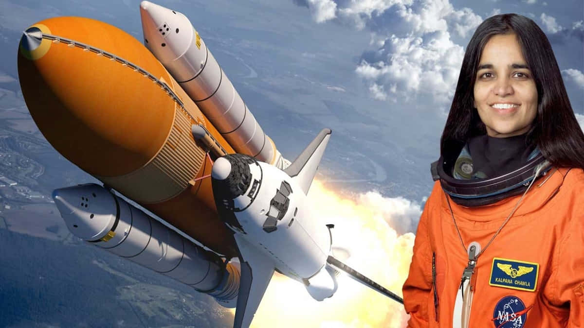 Kalpana Chawla Space Shuttle Launch Wallpaper