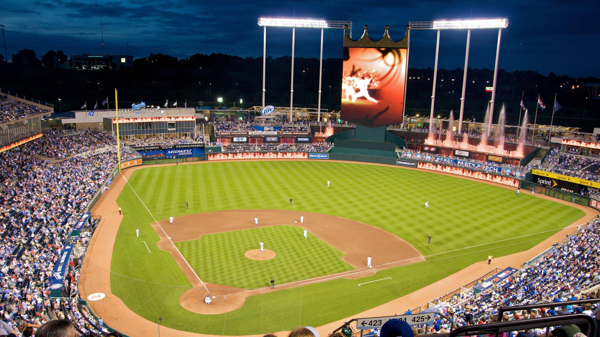 Kansas City Baseball Stadium Wallpaper