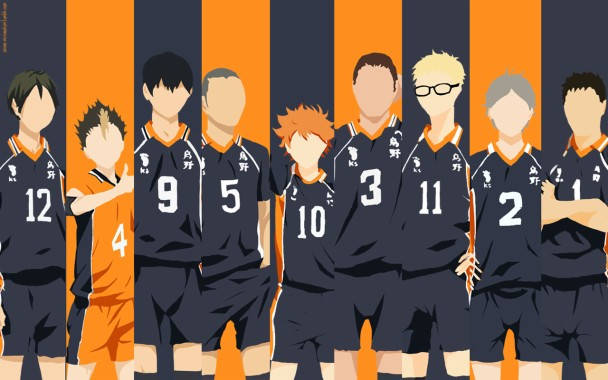 Karasuno Boys Vector Haikyuu Desktop Wallpaper