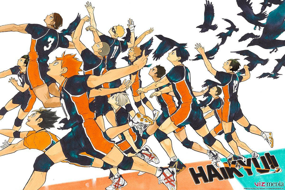 Karasuno High Jump Haikyuu Hd Wallpaper