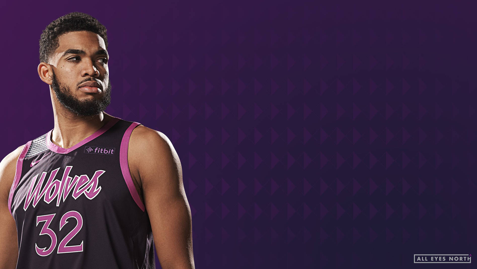 Karl anthony Towns Wolves Purple Jersey Wallpaper WallpapersOK