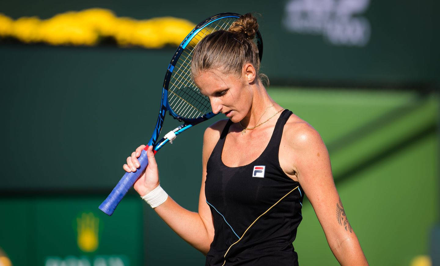 Karolina Pliskova Head Down Wallpaper