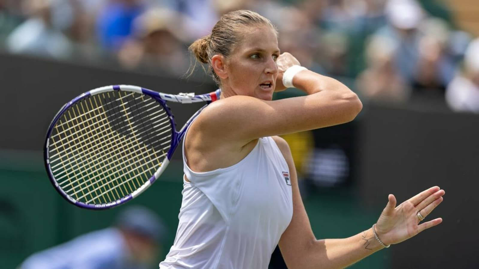 Karolina Pliskova Post Forehand Stroke Wallpaper