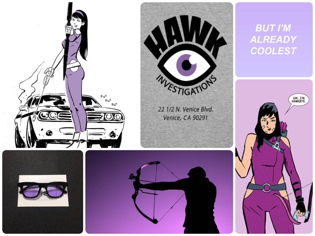 Kate Bishop Hawkeye Mood Board Wallpaper