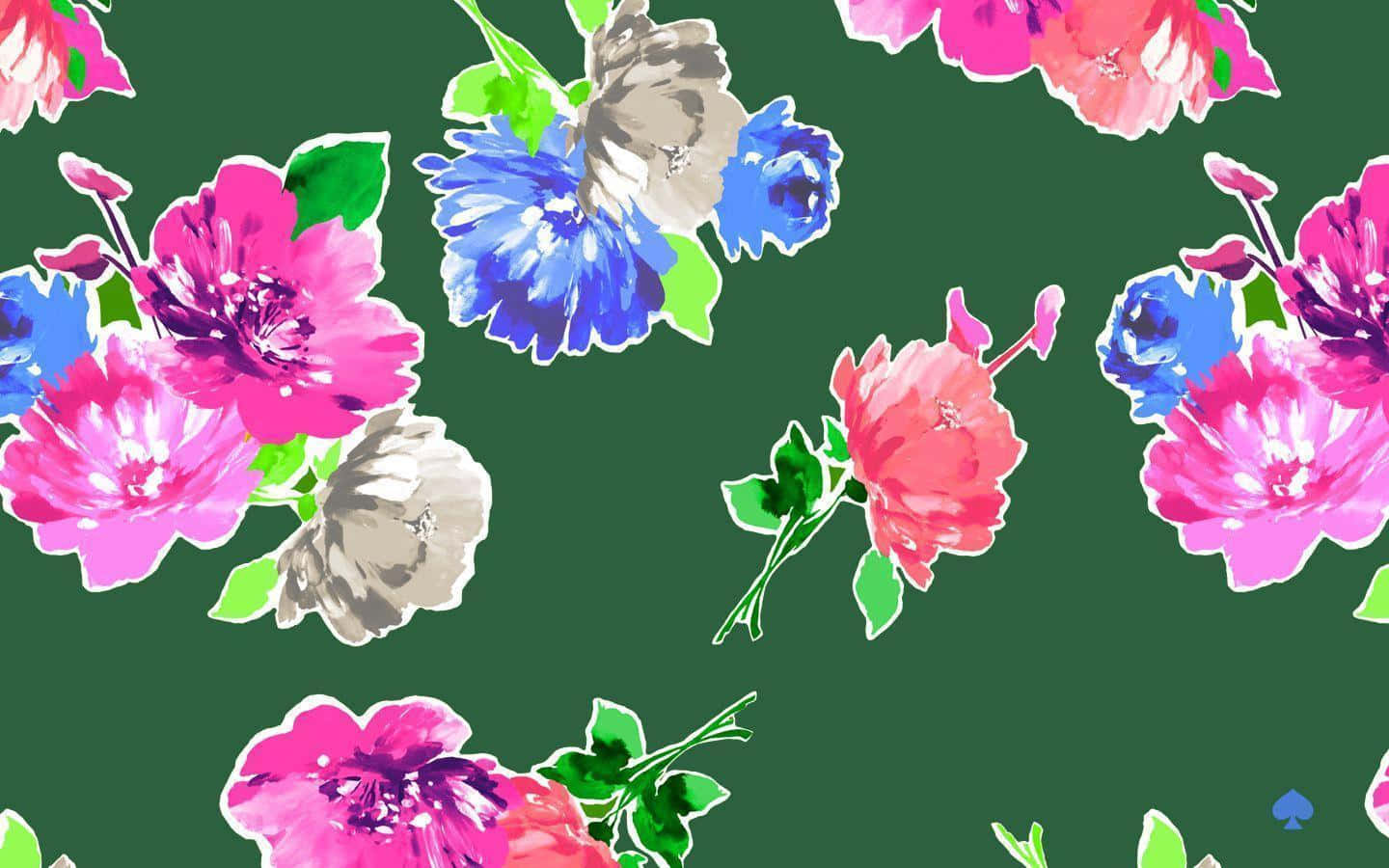 Kate Spade Desktop Vintage Flowers Wallpaper