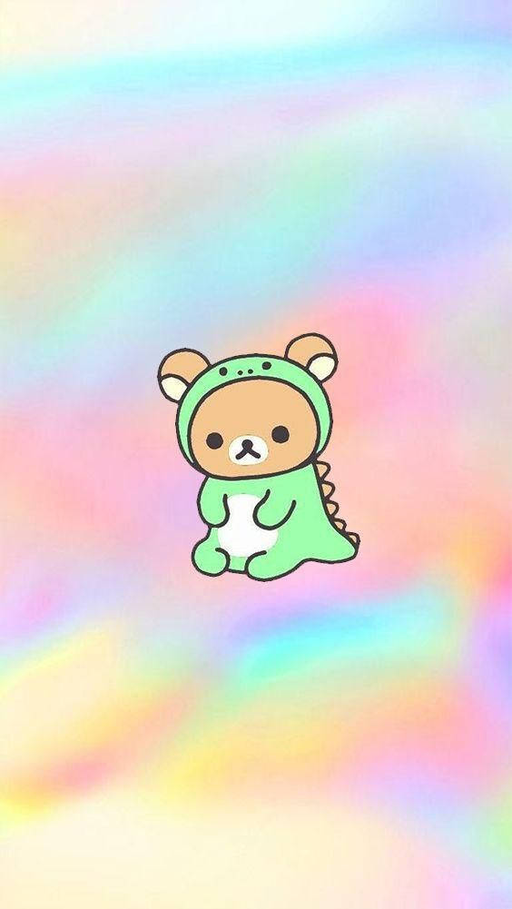 Kawaii Cute Girly Rilakkuma Dinosaur Wallpaper