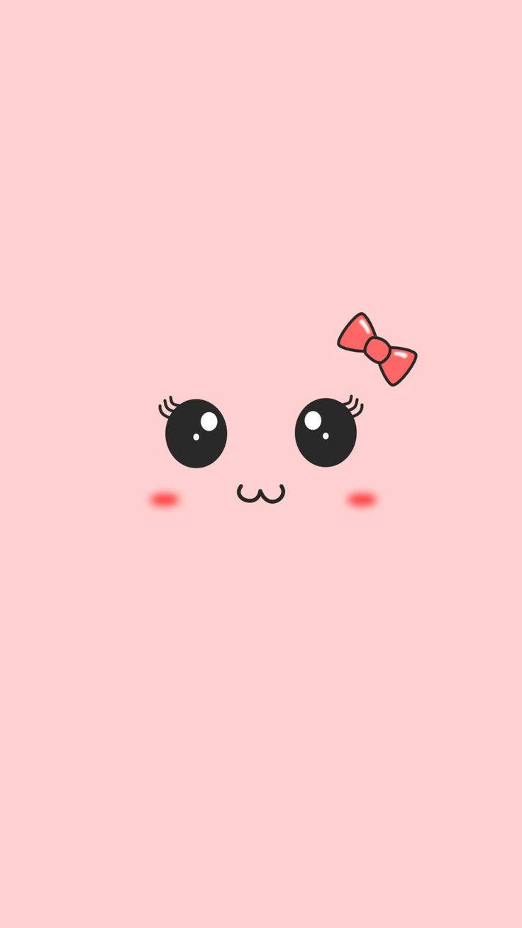 Kawaii Hd Pink Face Wallpaper