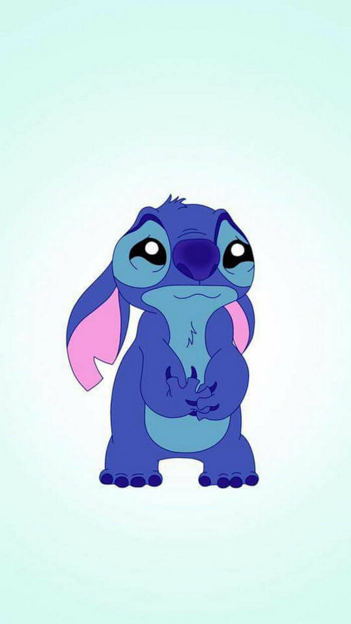 Kawaii Stitch Ready To Cry Wallpaper