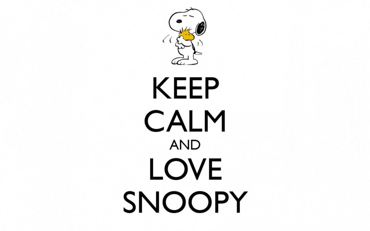 Keep Calm Love Snoopy Wallpaper