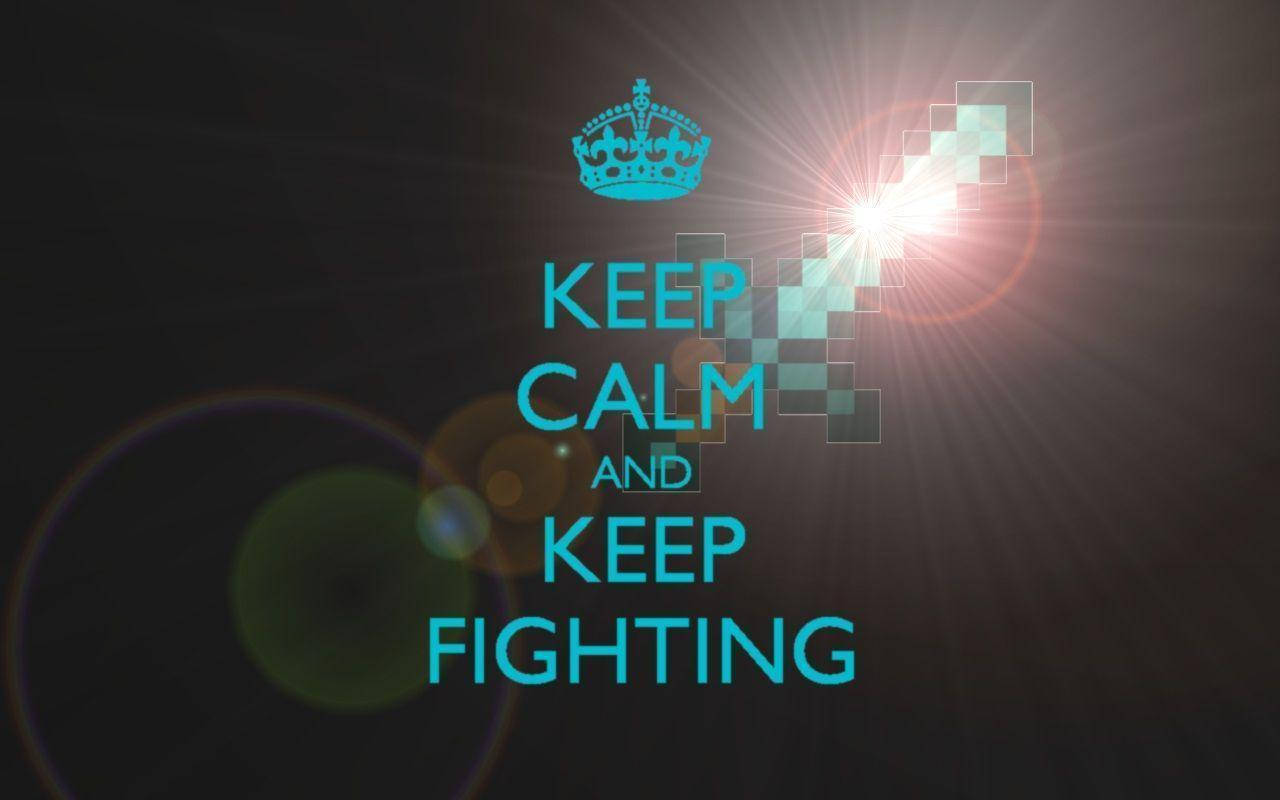 Keep Calm Quote Cool Minecraft Wallpaper