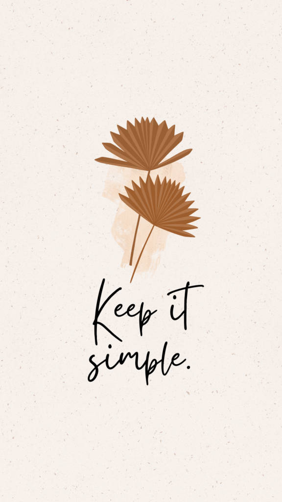 Keep It Simple Boho Wallpaper