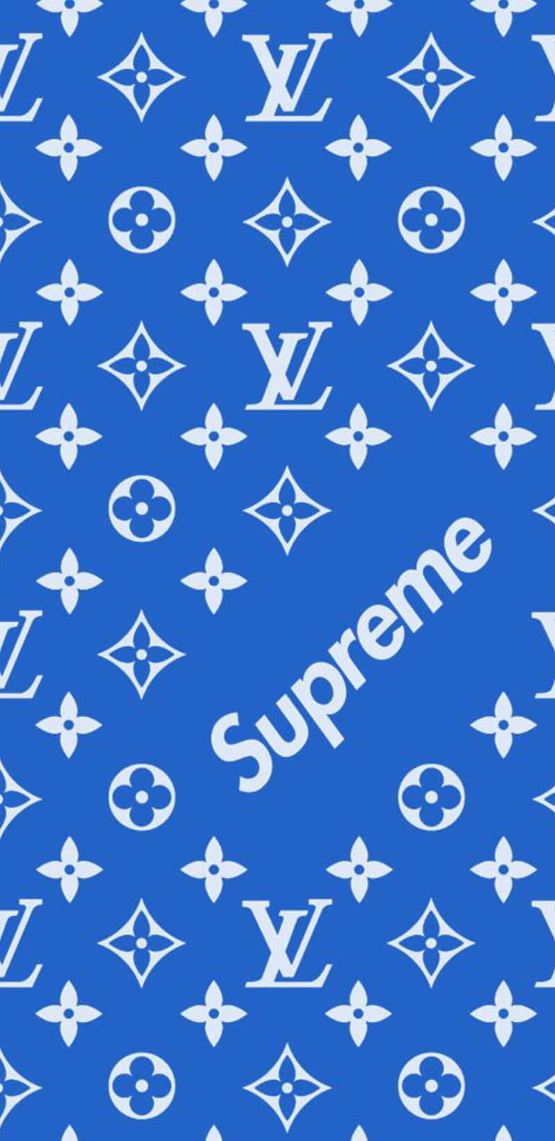 Keep It Supreme With Blue Supreme Wallpaper