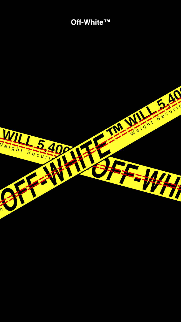 Keep Out! Follow The Off White Crime Scene Tape Wallpaper