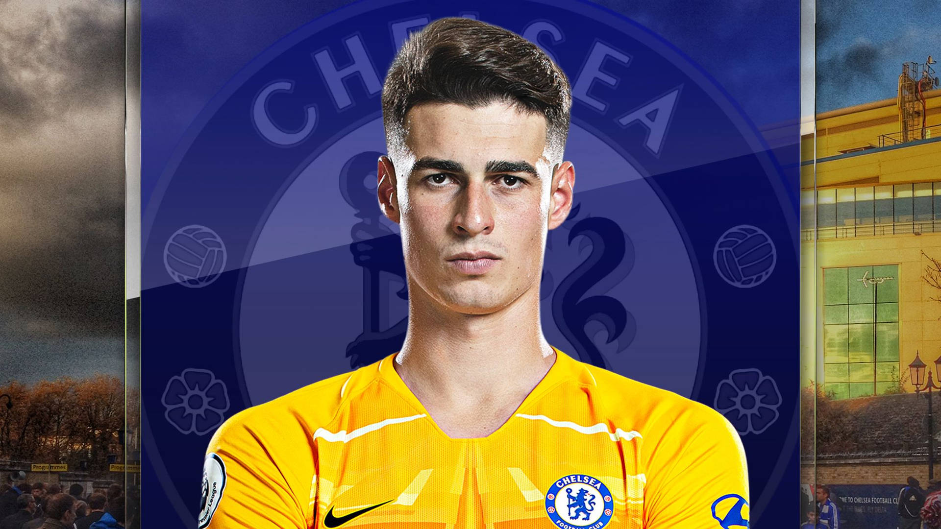 Kepa Arrizabalaga In Action For Chelsea Fc Wallpaper