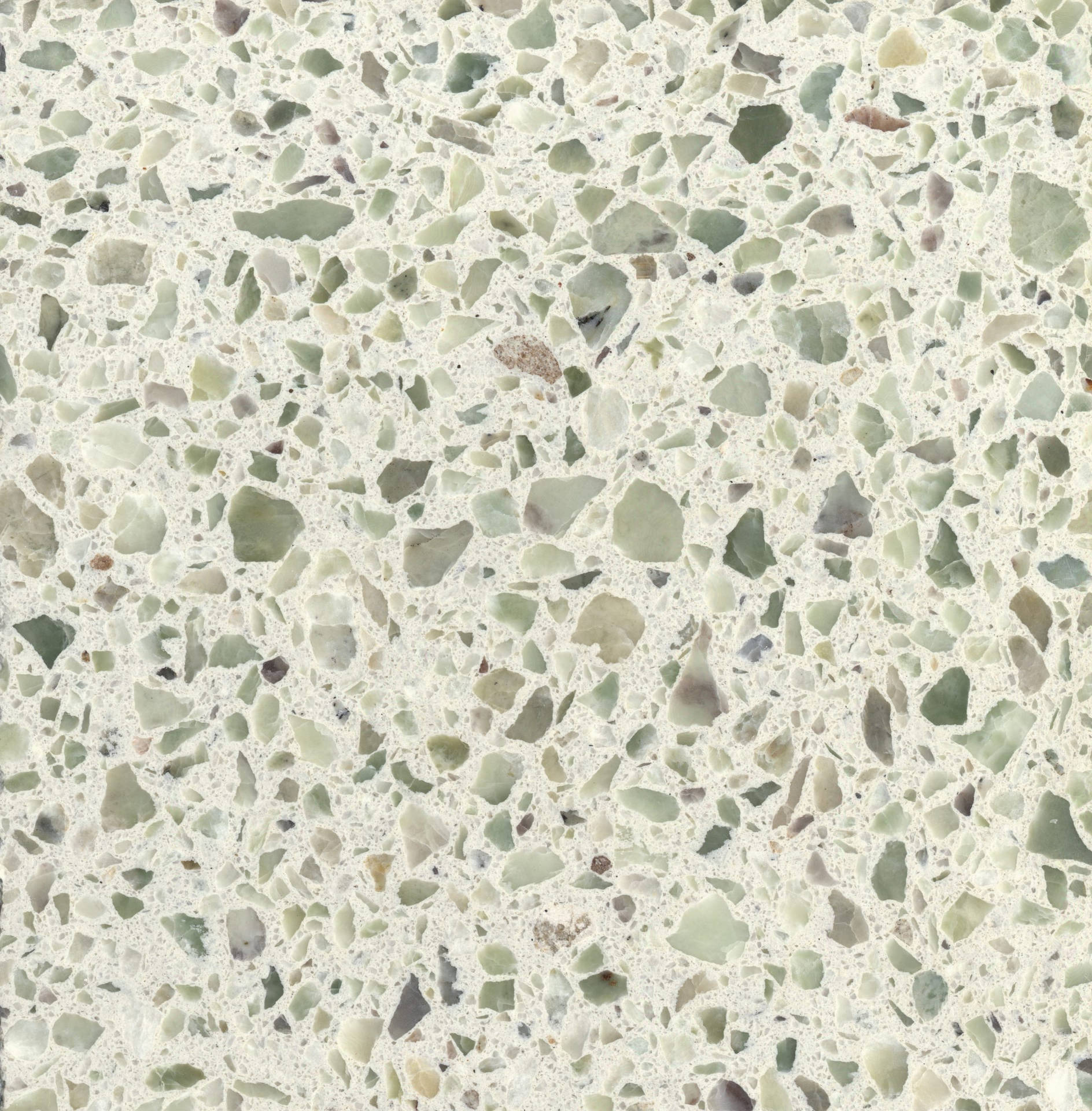 Key Lime Terrazzo Marble Wallpaper