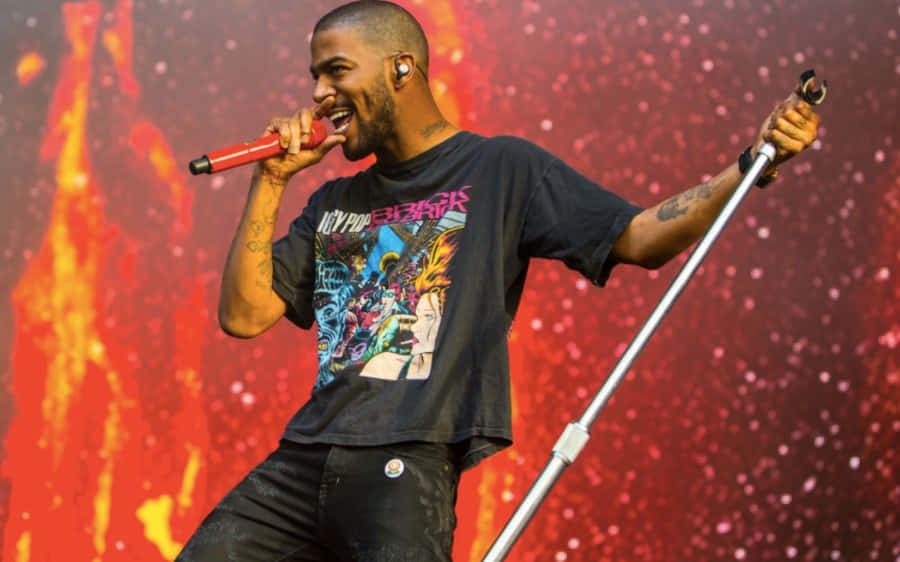 Kid Cudi Performing Live Onstage Wallpaper