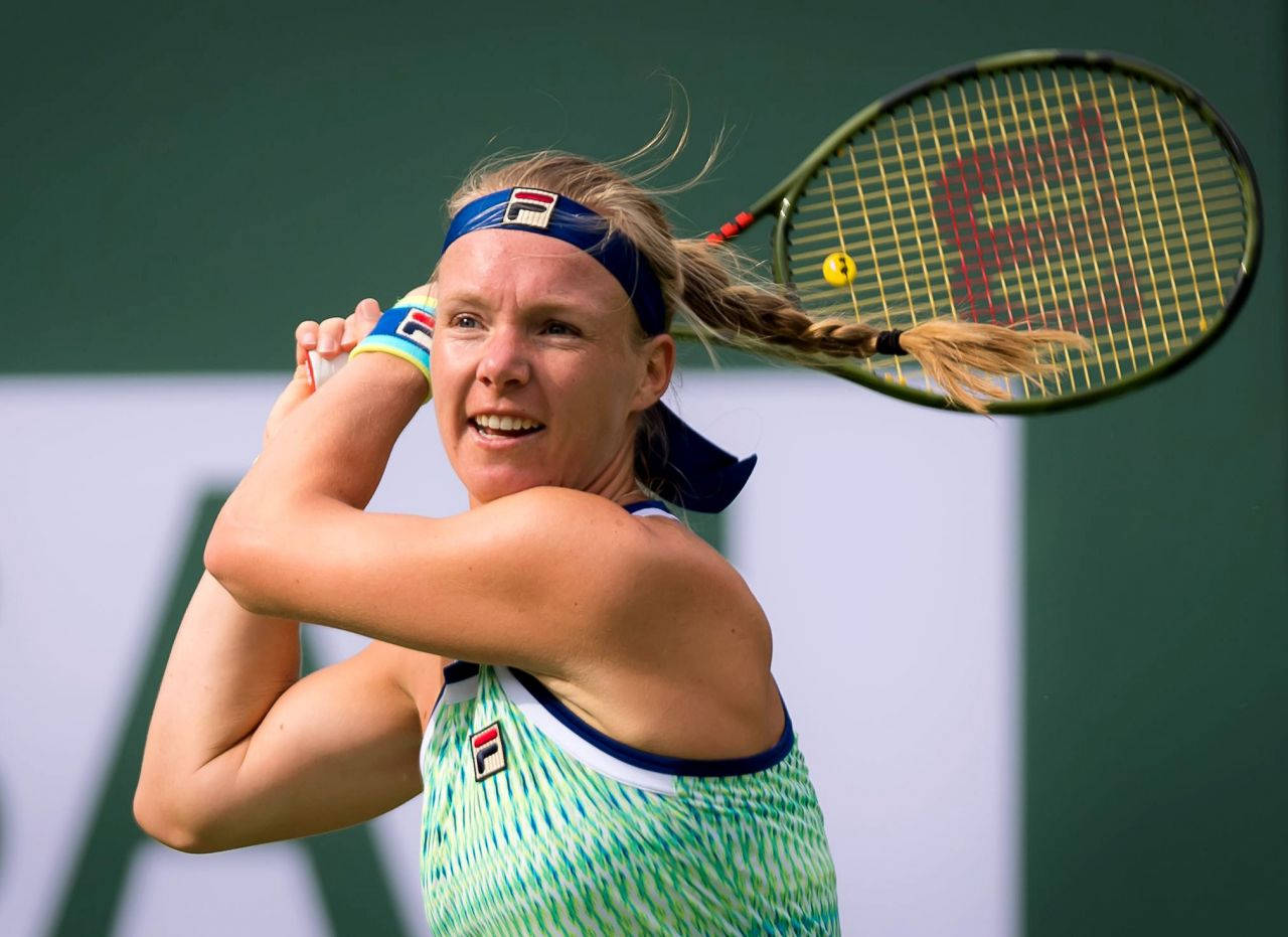 Kiki Bertens Ready To Counter Wallpaper