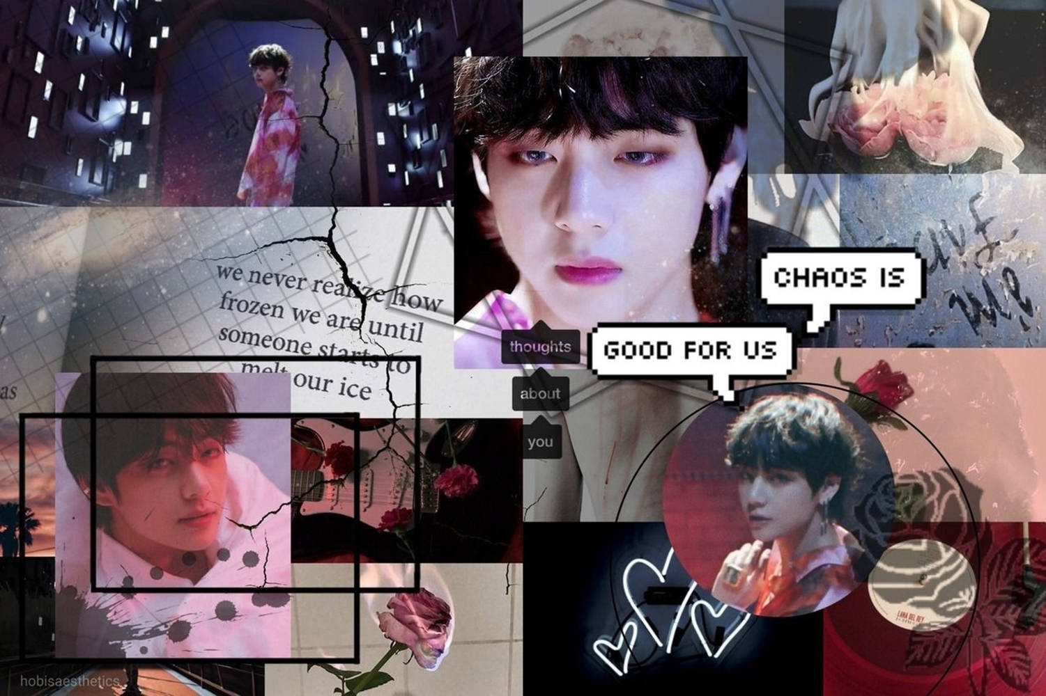 Kim Tae-hyung Aesthetic Boy With Luv Era Wallpaper