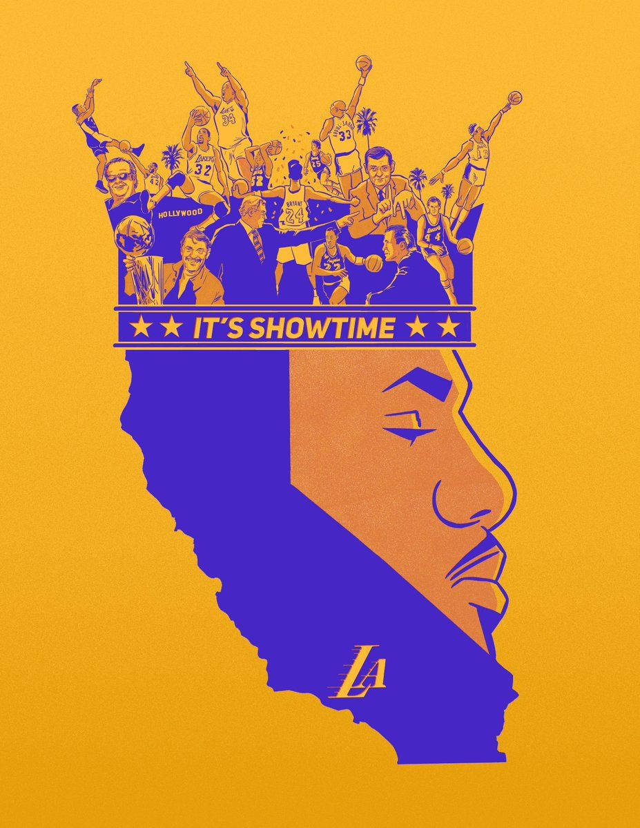 King James Los Angeles Lakers Art Wallpaper