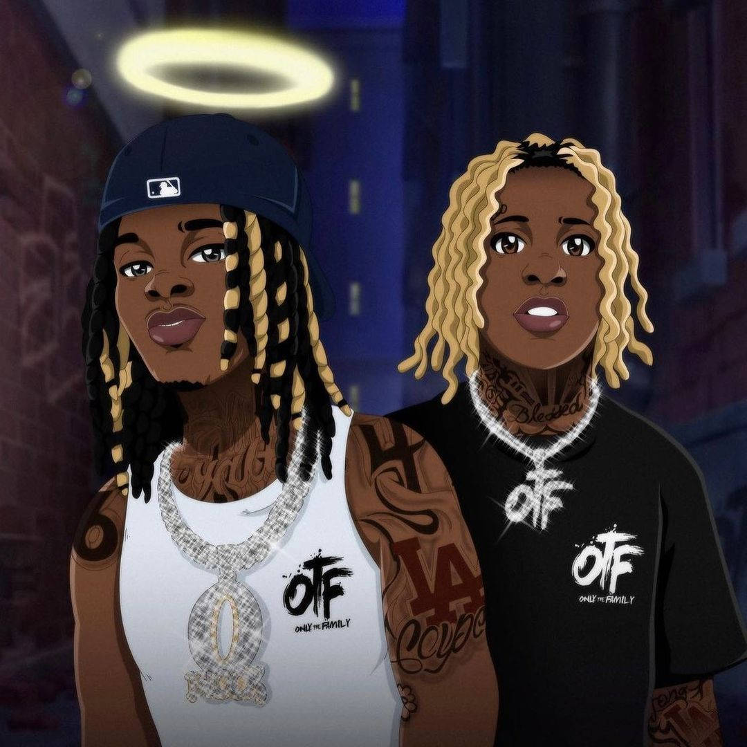 King Von And Lil Durk Digital Illustration Wallpaper