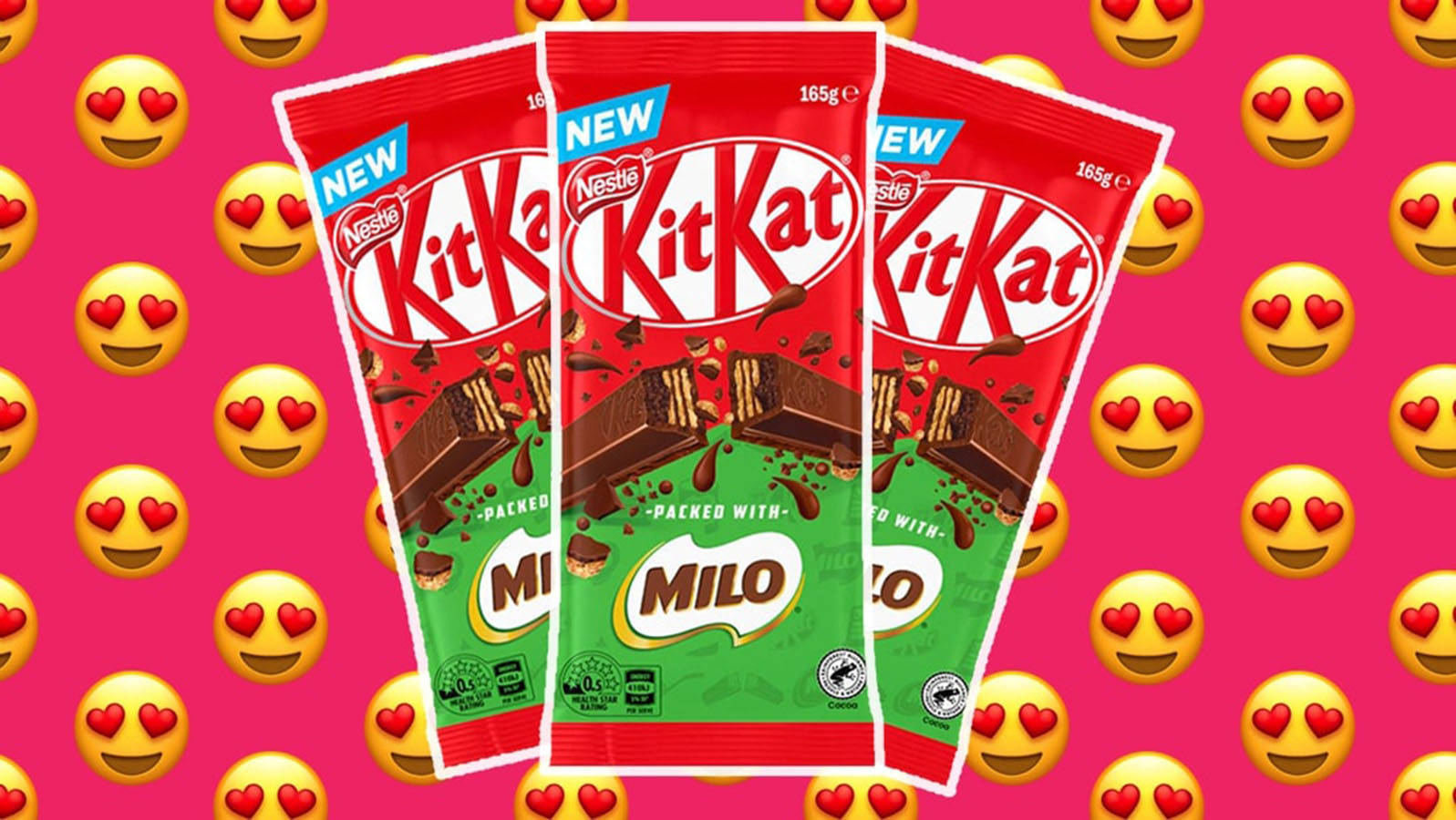 Kit Kat Milo Heart Eyes Wallpaper