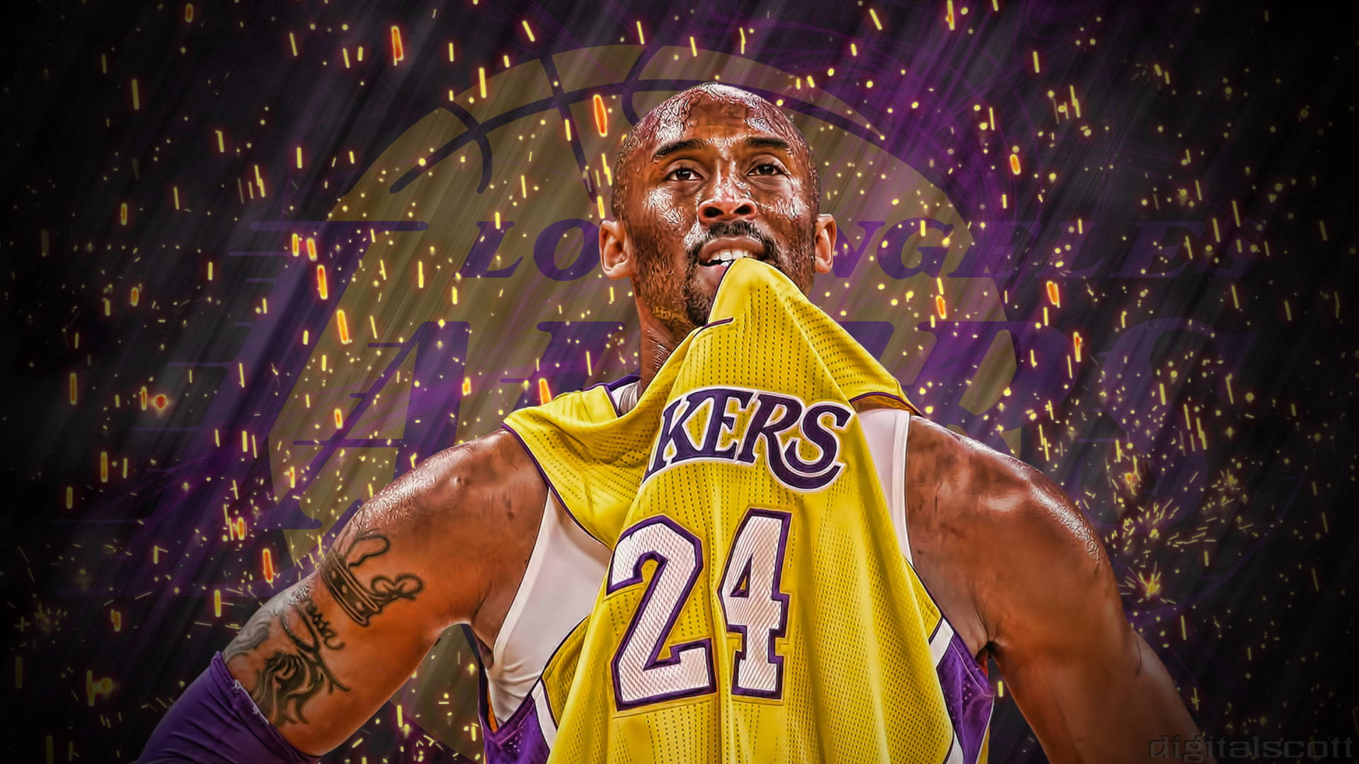 Kobe Bryant's Inspirational Words To Never Give Up Wallpaper