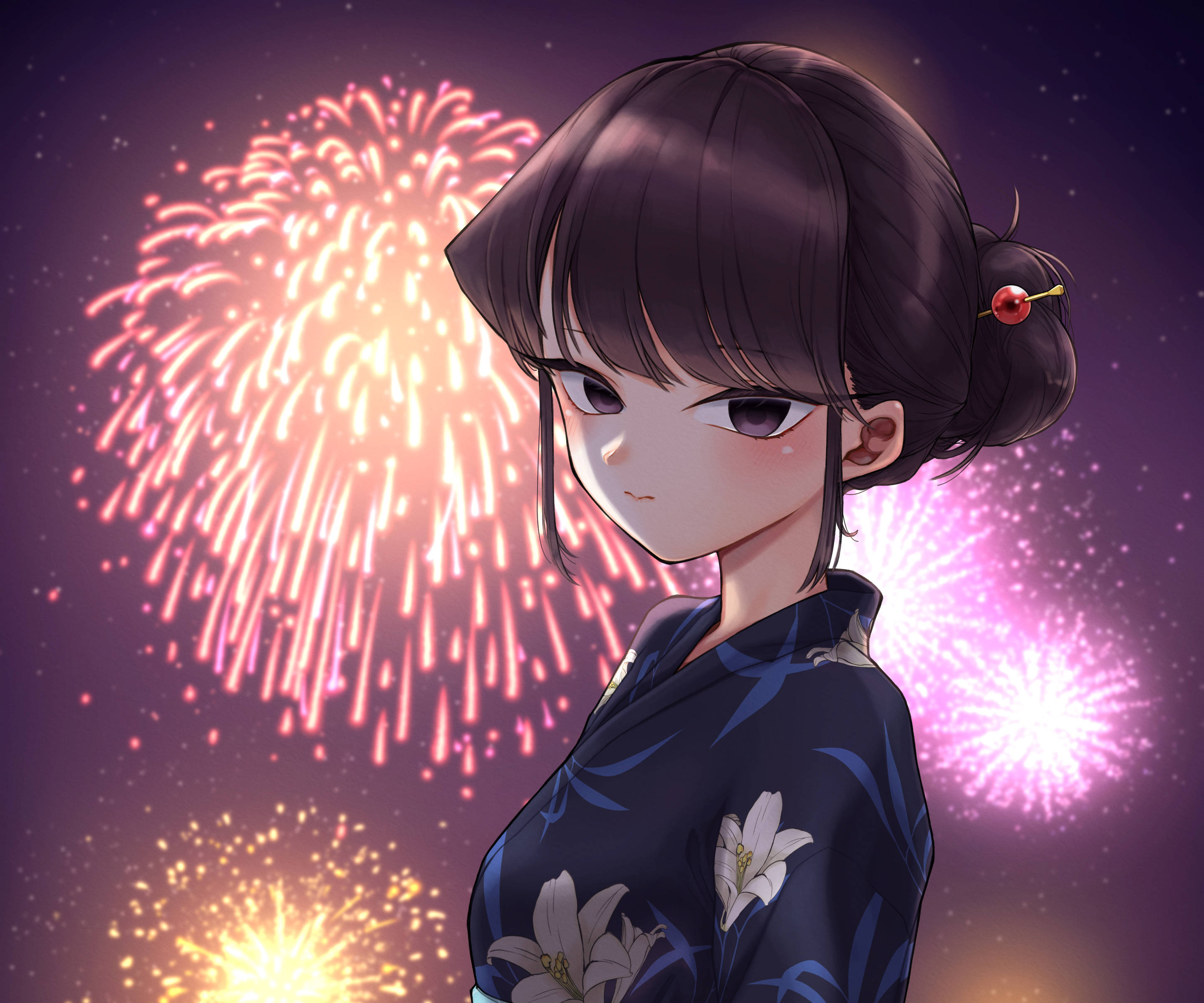 Komi San In Traditional Japanese Kimono Wallpaper