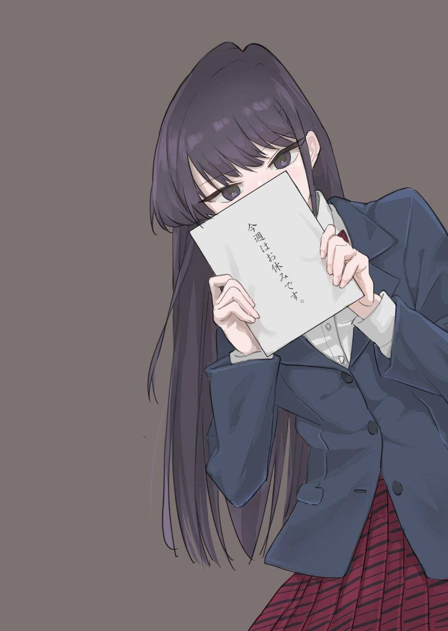 Komi San Shy High School Girl Wallpaper