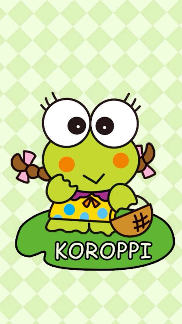 Koroppi Keroppi In Yellow Dress Wallpaper