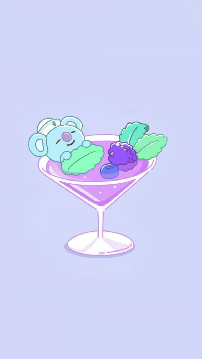 Koya Bt21 On A Cocktail Wallpaper