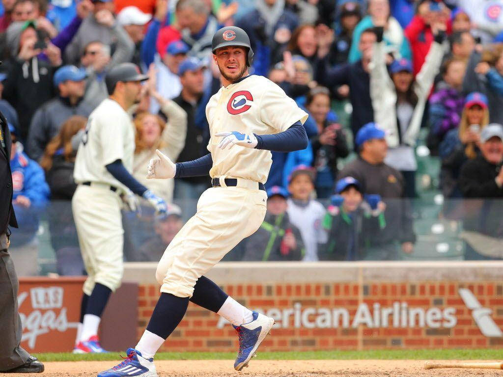 Kris Bryant Touch Base Wallpaper