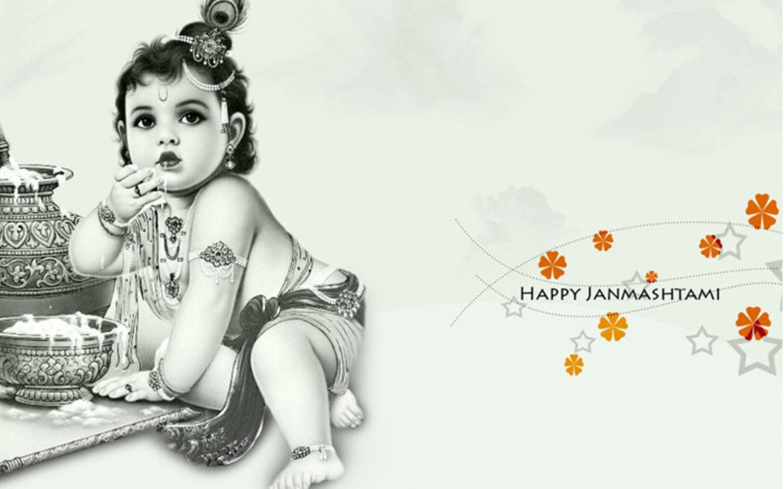 Krishna Janmashtami Autumn Edit Wallpaper