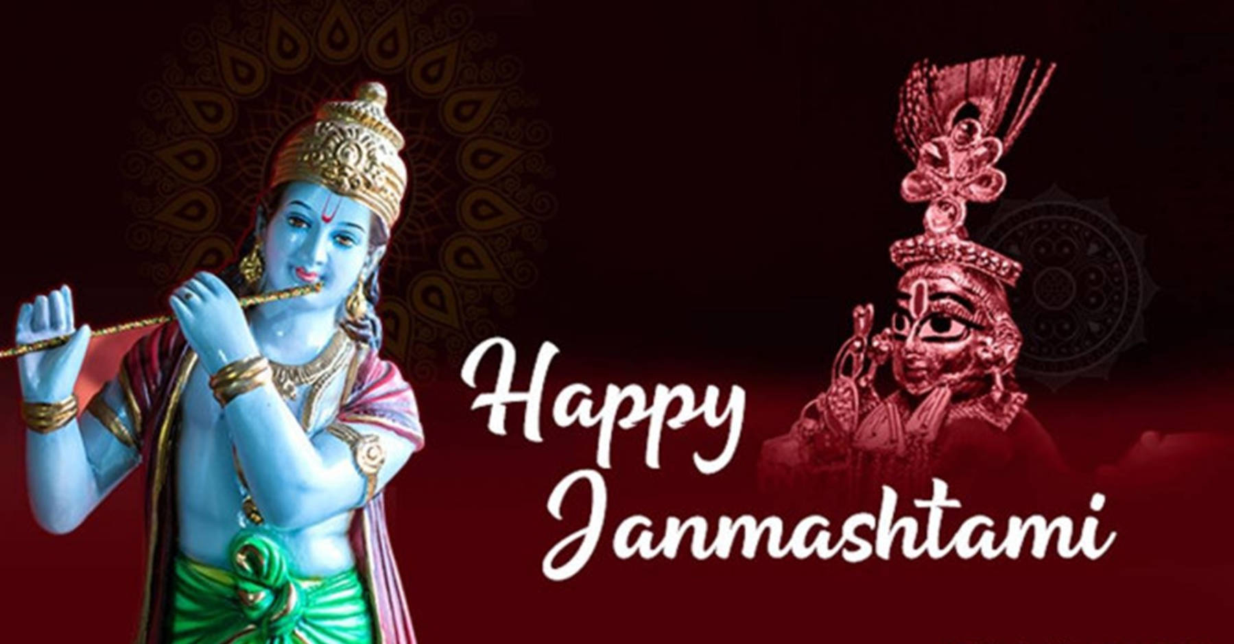 Krishna Janmashtami Krishna Blue Statue Wallpaper