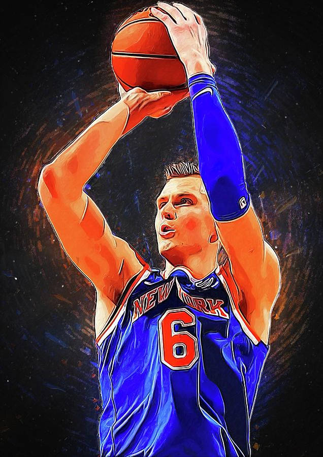 Kristaps Porzingis Fan Made Art Wallpaper