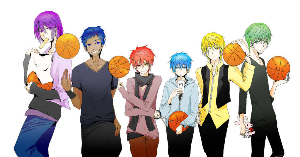 Kuroko Characters In Casual Clothes Wallpaper