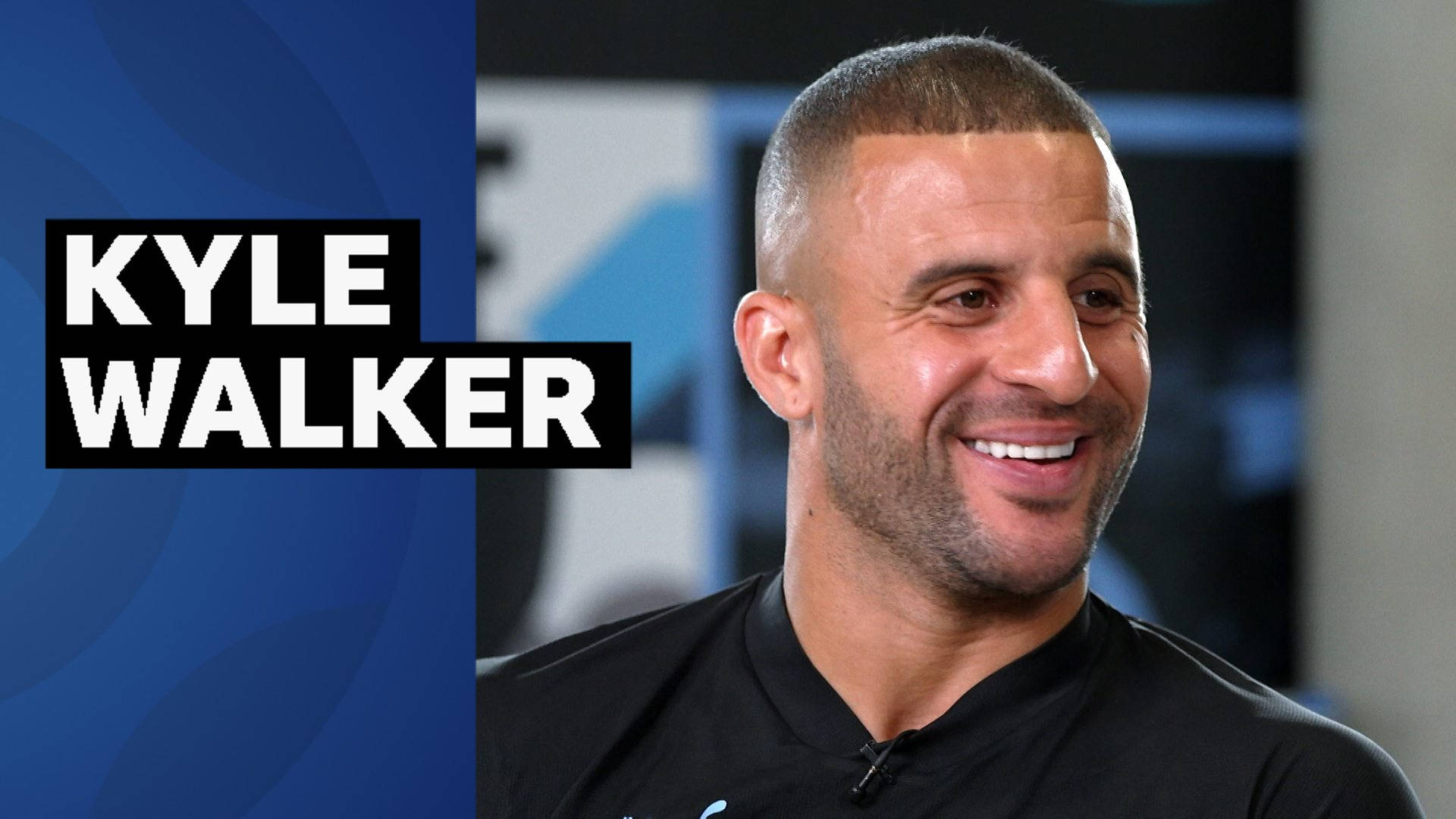 Kyle Walker Smiling To The Side Wallpaper