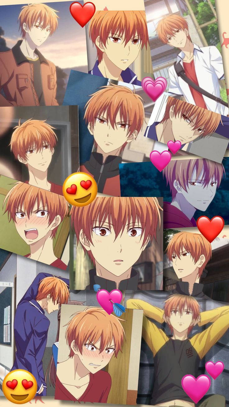 Kyo Heart Emojis Fruits Basket 2019 Wallpaper