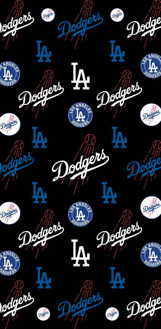 La Dodgers Pattern Wallpaper