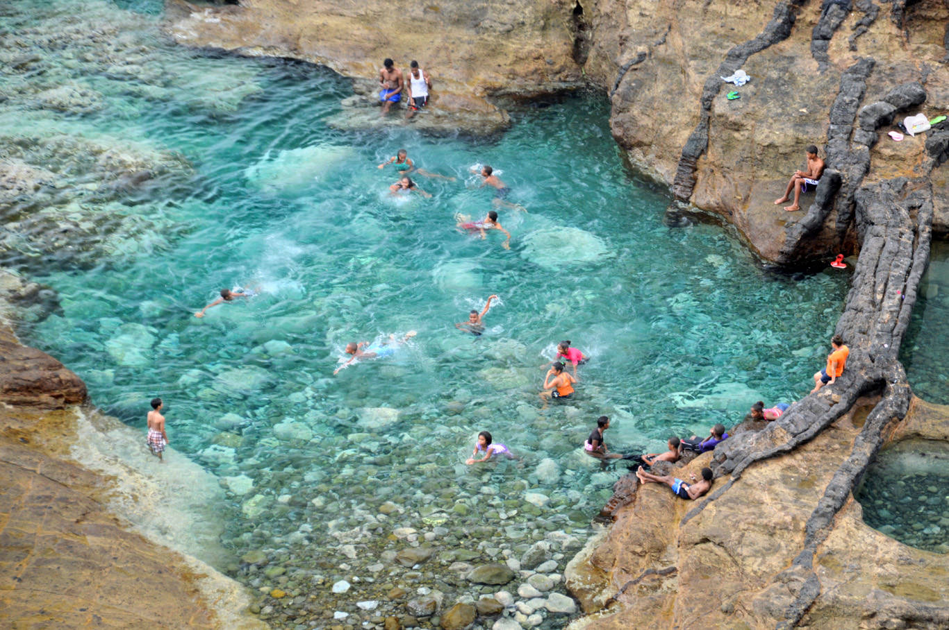 Lagoon In Cape Verde Wallpaper