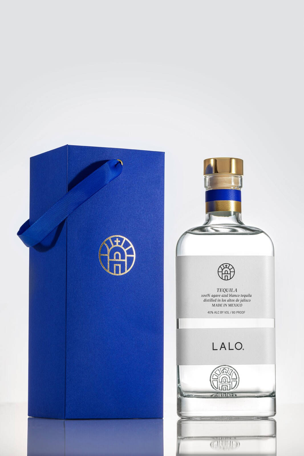 Lalo Tequila With Royal Blue Cardboard Box Wallpaper