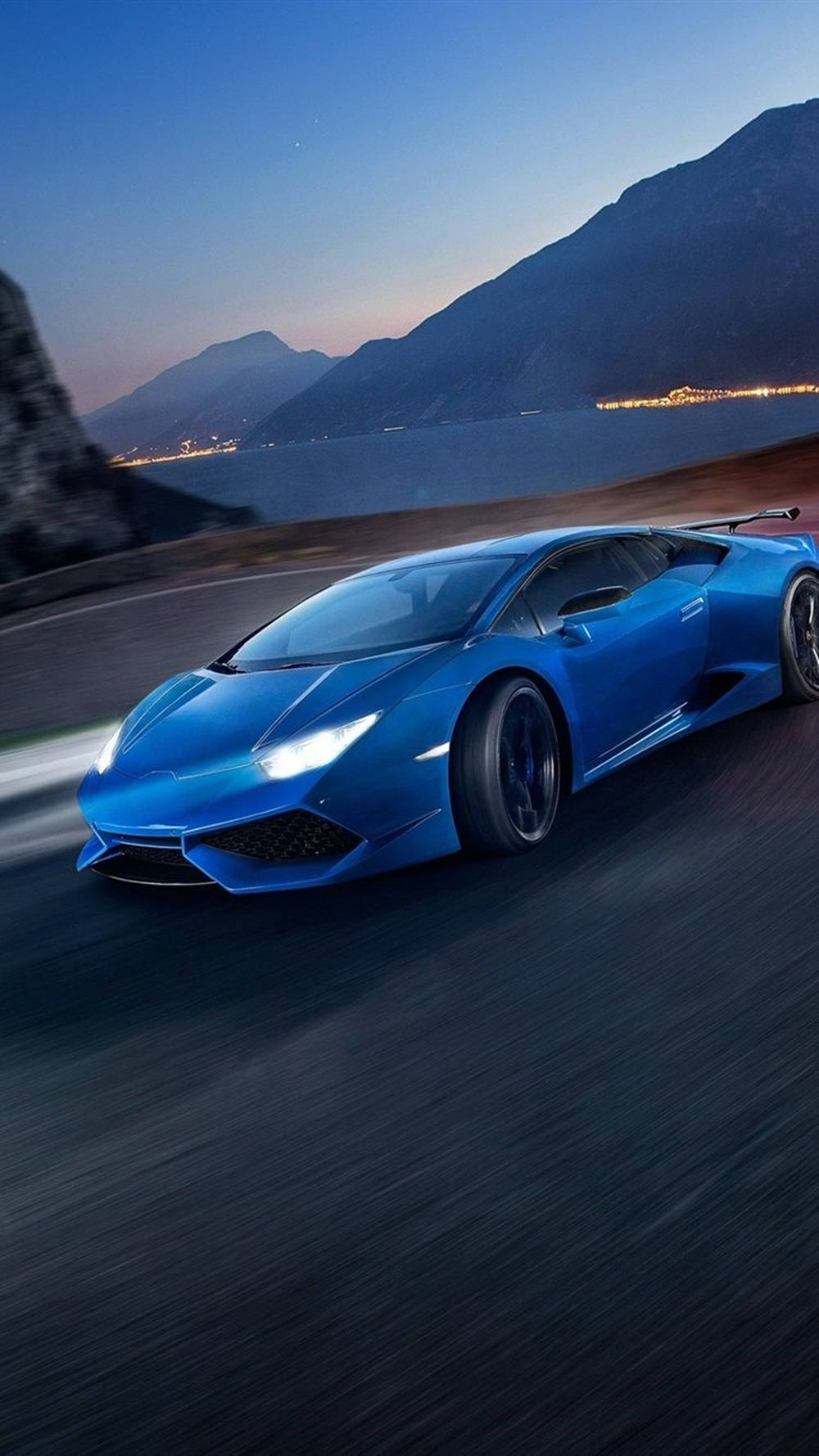 Lamborghini Iphone Blue Aesthetic Swerving Wallpaper