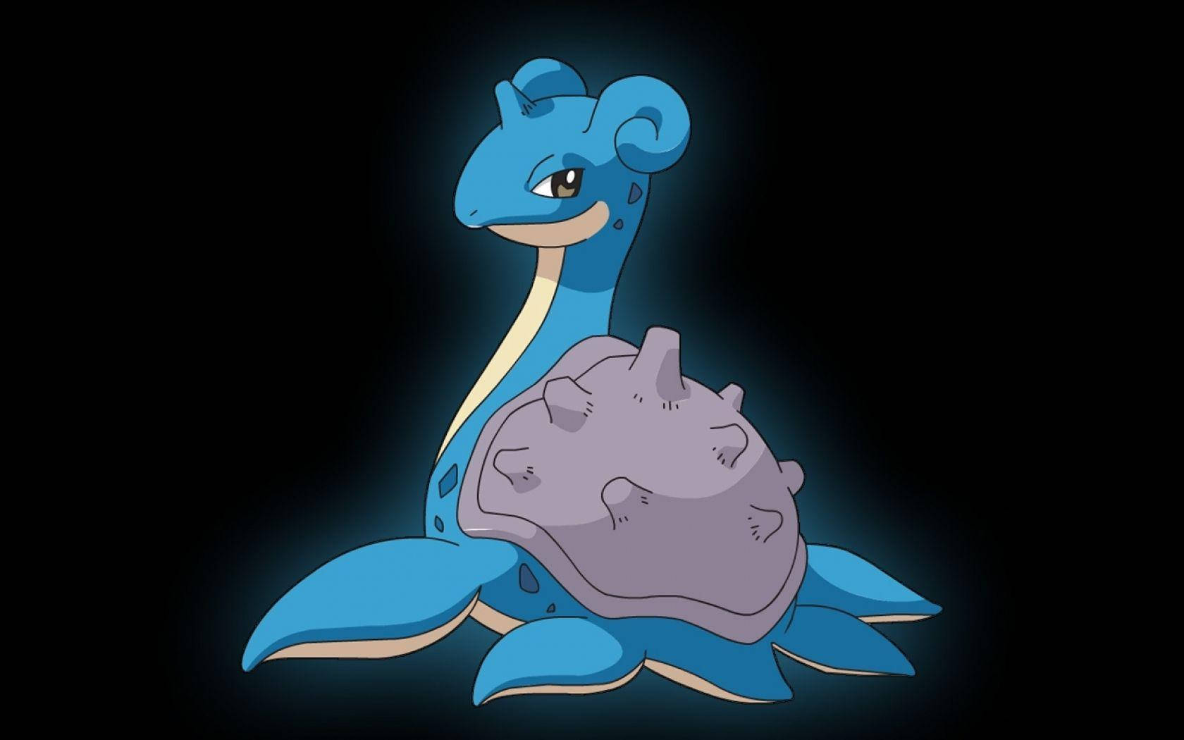 Lapras Black Background Wallpaper