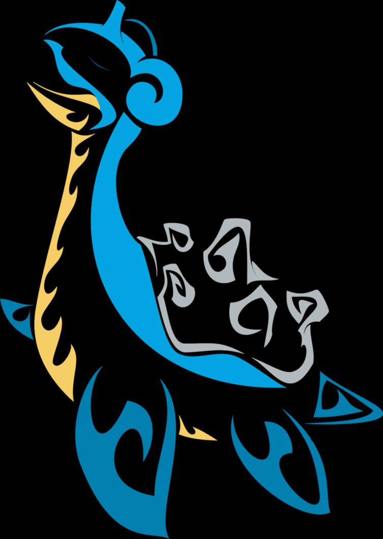 Lapras Blue Design Wallpaper