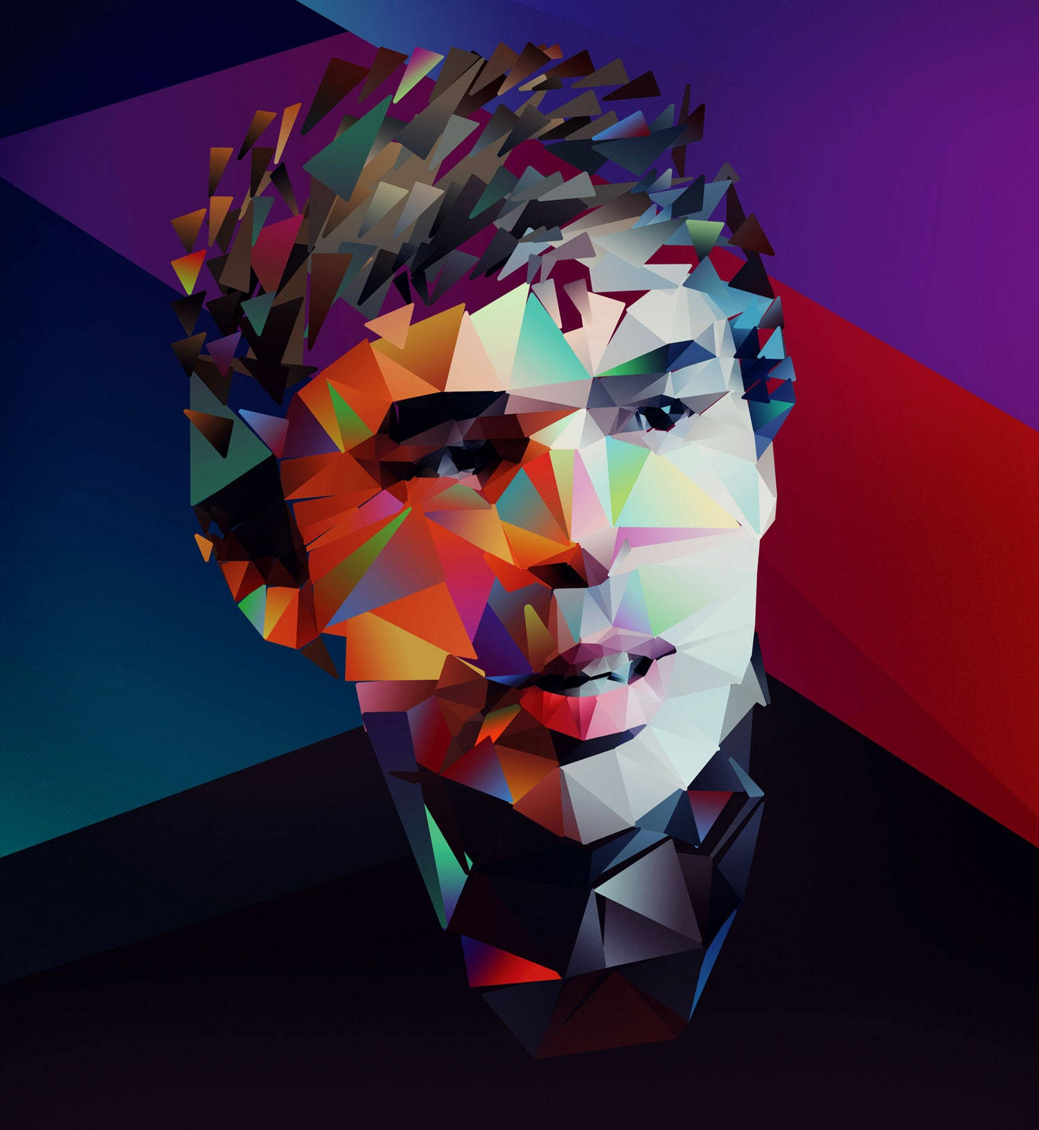 Larry Page Google Founder Geometric Illustration Art Wallpaper