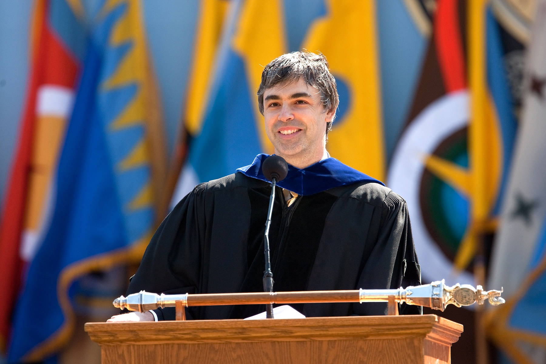 Larry Page University Of Michigan 2009 Commencement Speech Wallpaper