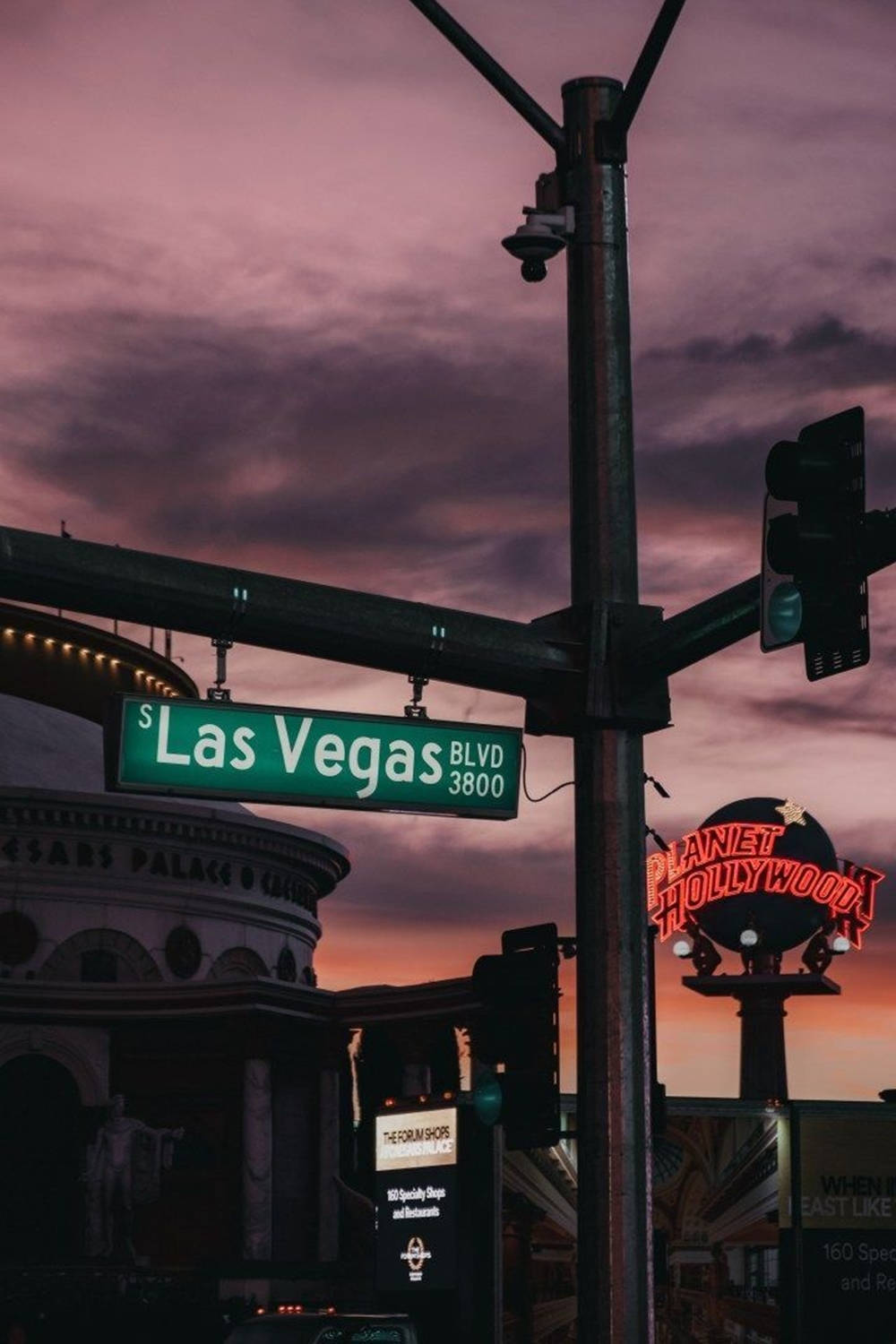 Las Vegas Iphone Directional Signage Wallpaper