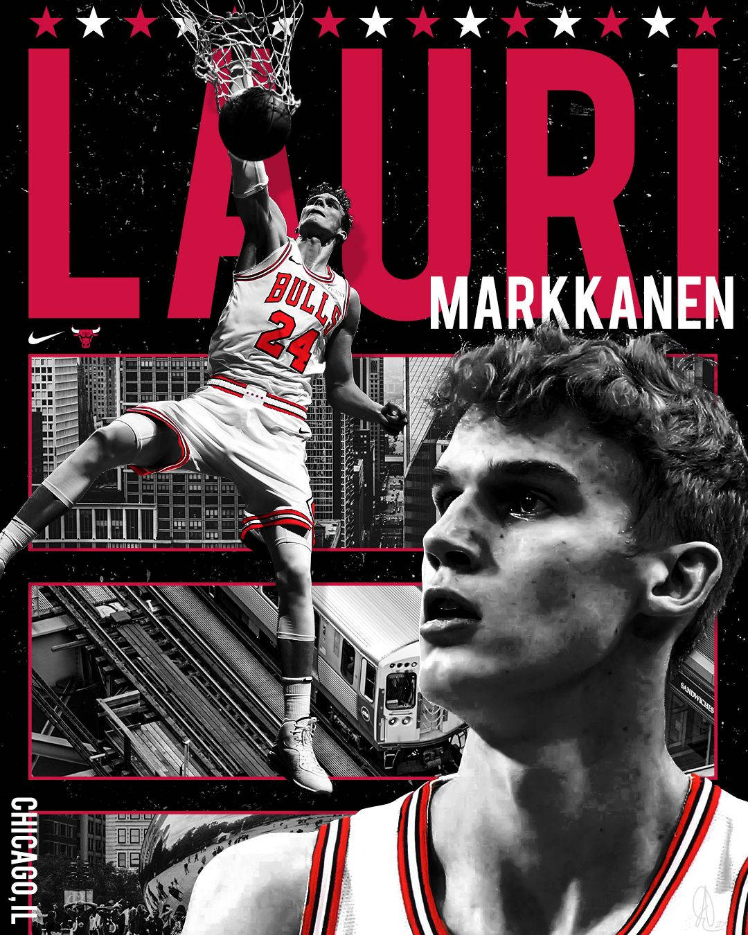 Lauri Markkanen Chicago State Wallpaper