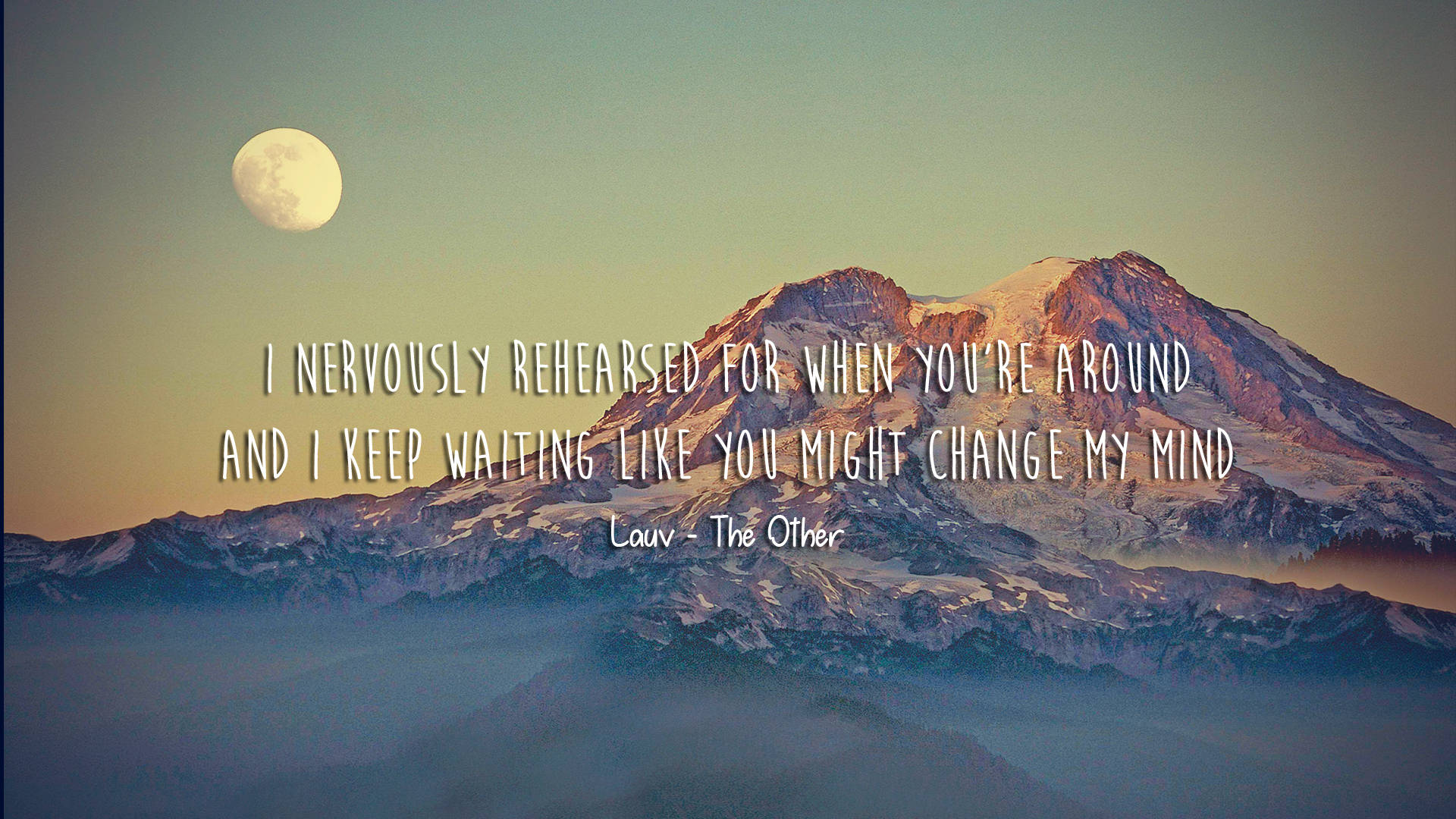 Lauv The Other Quote Wallpaper