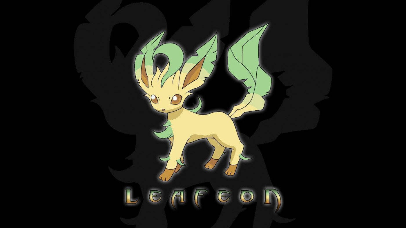 Leafeon Digital Poster Wallpaper