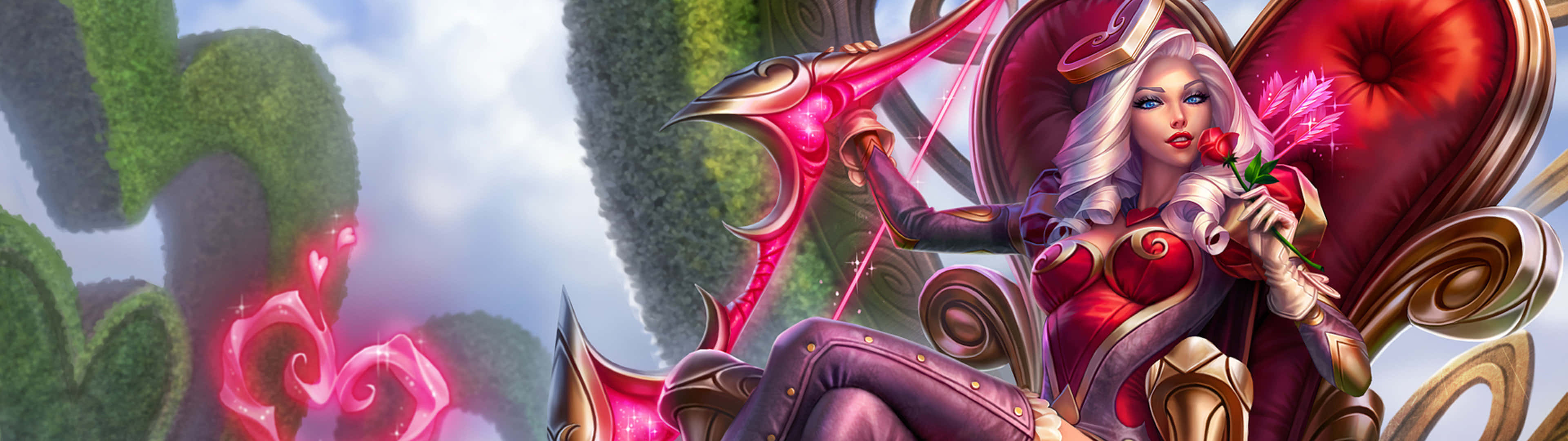 League Of Legends Dual Screen Ashe Wallpaper